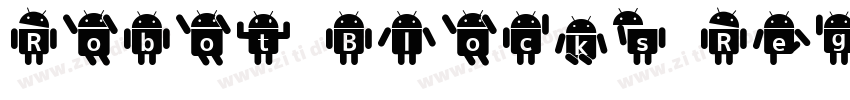 Robot Blocks Regular字体转换 Robot Blocks Regular字体转换